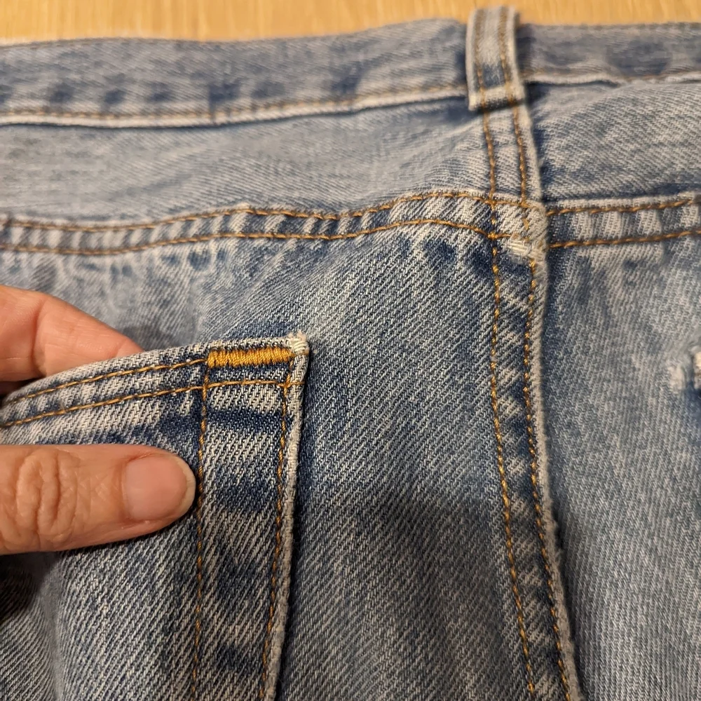 Classic Perfectly Broken In Blue 501 Denim Jeans